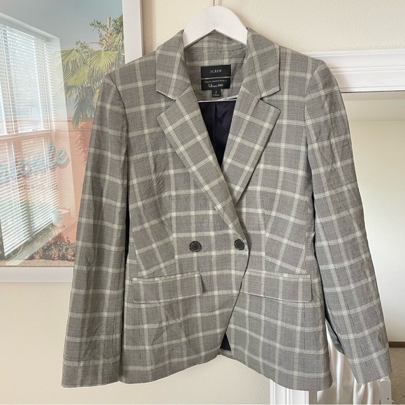 J. Crew Devon Blazer Jacket J Crew Blazer J Crew Plaid Blazer - Picture 4 of 9